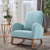 Wooden Glider Rocking Chair (Blue) - WoodenTwist